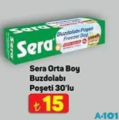 SERA ORTA BOY BUZDOLABI POŞETİ 30'LU fiyat ve kampanya bilgisi